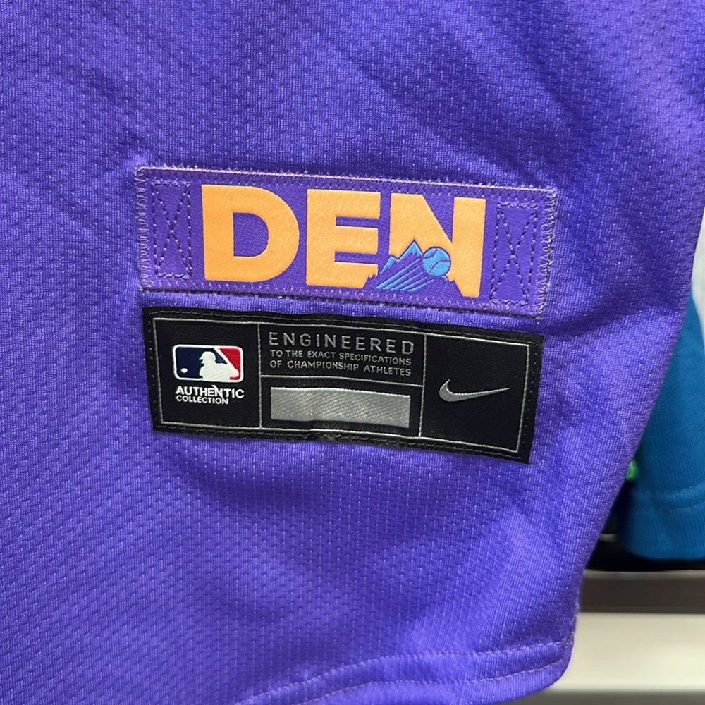 Colorado Rockies Nike 2025 City Connect Elite Jersey - Purple - Picture 5 of 8